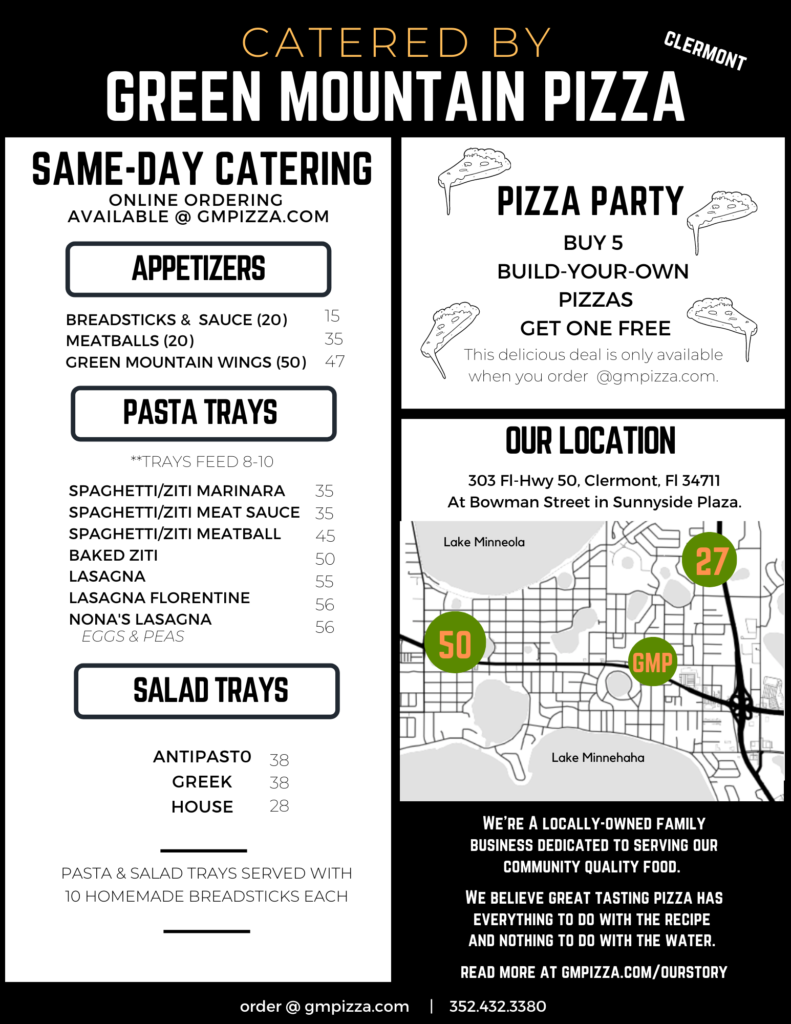 catering menu